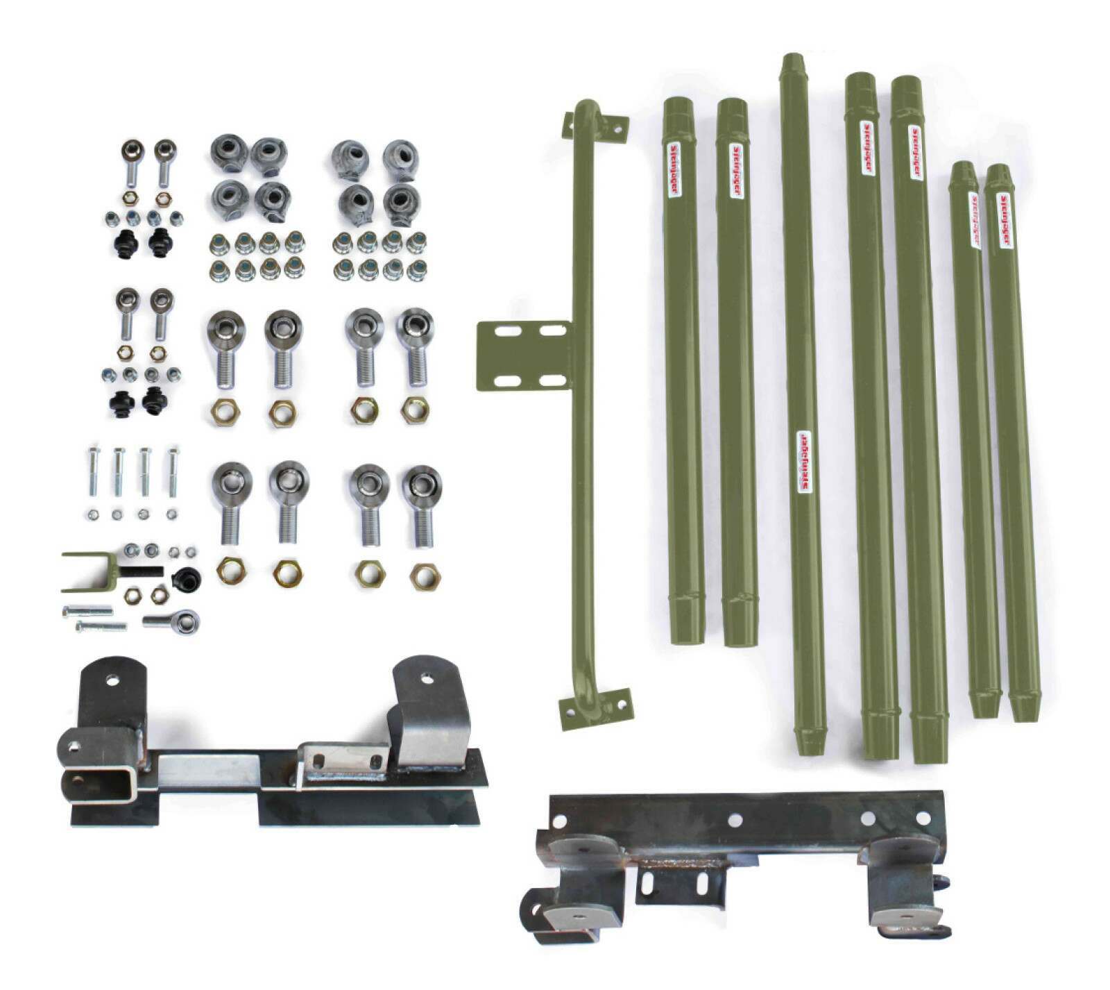 Steinjager Suspensions Wrangler TJ 1997-2006 Long Arm Travel Kit DOM Tubing, Manual Transmission Locas Green - J0046020