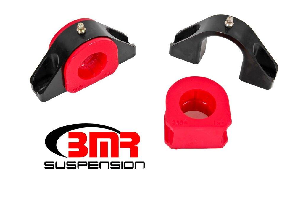 BMR SMK010 2005-2014 Mustang Sway Bar Mount, Billet Alum Mount, 1.375" Poly Bushings