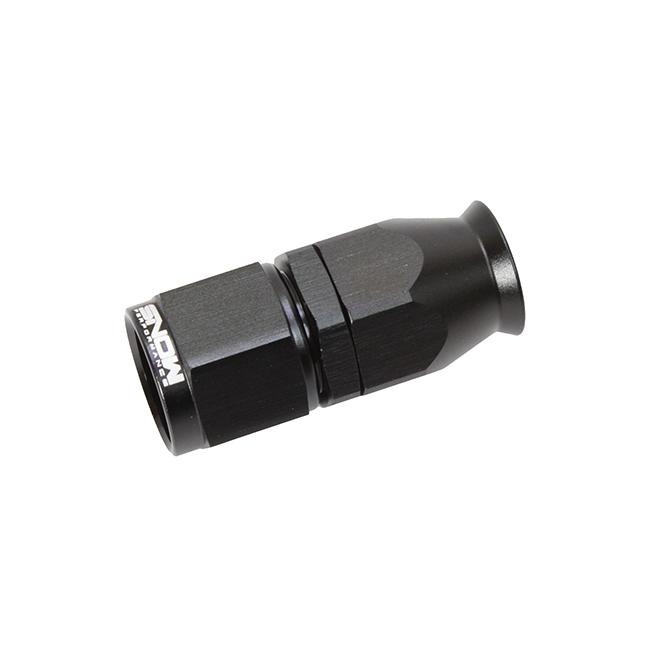 Snow Performance -8 AN Straight Ptfe Hose End (Black) - SNF-60800