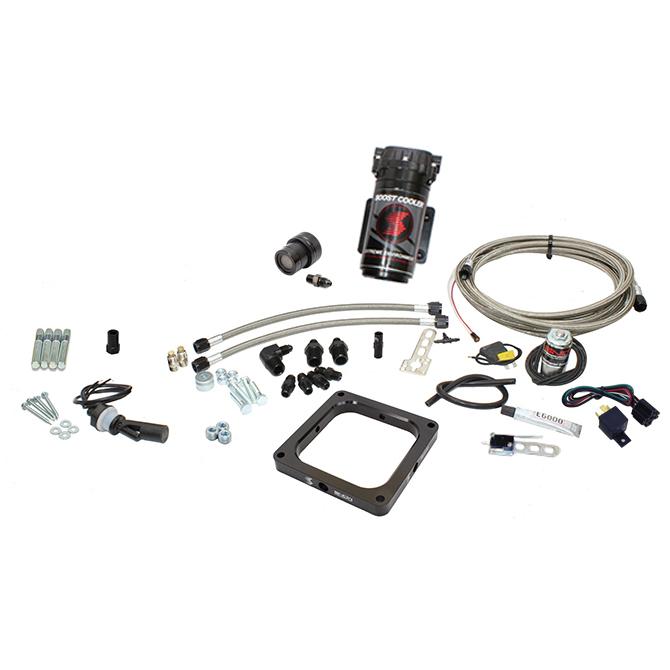 Snow Performance Water Meth Gas Carb 4500 Flange Stage 1 Wot Activated SS Lines No Tank - SNO-15035-BRD-T