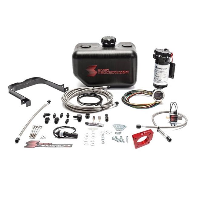 Snow Performance Stage 2 Boost Cooler™  2005-2014 Subaru WRX STI 2.5L Water-Methanol Injection Kit (Stainless Steel Braided Line, 4AN Fittings) (Subaru WRX STI 2.5L 2005-2014) - SNO-2110-BRD