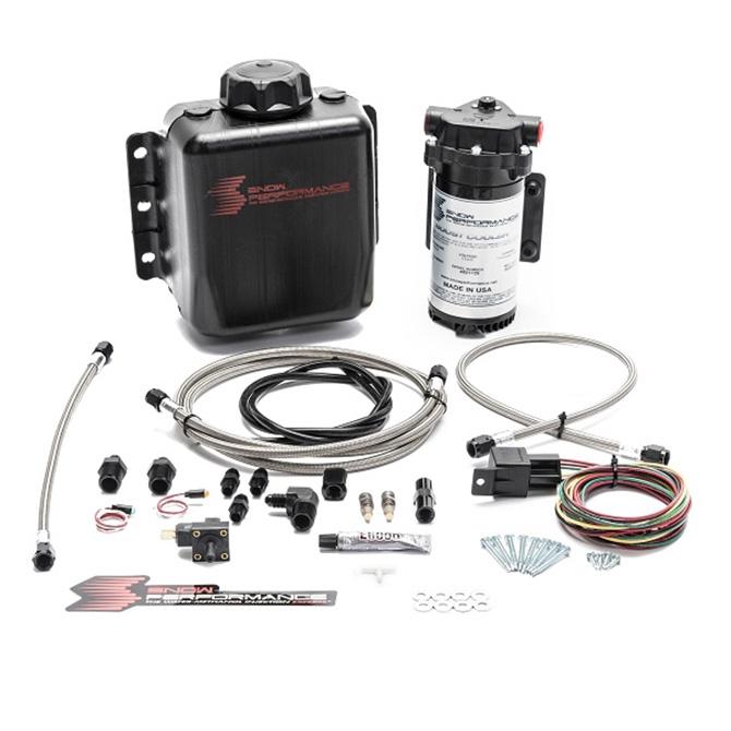 Snow Performance Diesel Stage 1 Boost Cooler™ Water-Methanol Injection Kit (Stainless Steel Braided Line, 4AN Fittings) (All High HP Turbo Diesel Engines) - SNO-301-BRD