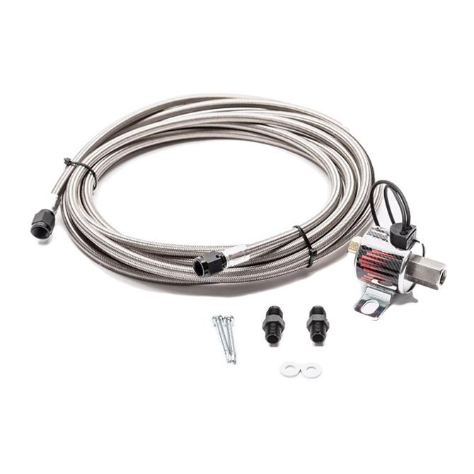 Snow Performance Braided Stainless Line Trunk Mount Upgrade (For Use With All Water-Methanol Injection Systems Using 4AN Stainless Steel Braided Line) - SNO-40012-BRD