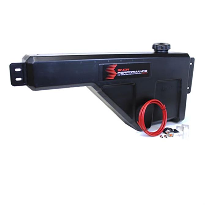 Snow Performance 10 Gal. Water-Methanol Tank Upgrade High Temp Nylon (w/brackets, solenoid, hose & all necessary fittings) (For Use With All Water-Methanol Injection Systems Using 1/4" High Temp Nylon Tubing) - SNO-40015