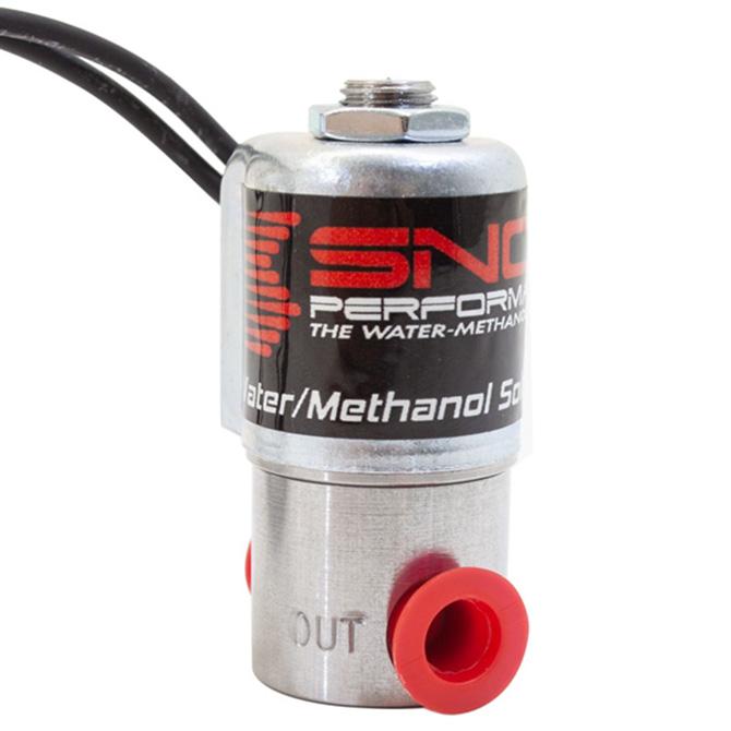 Snow Performance Snow Performance High Flow Water-Methanol  Solenoid Upgrade 4AN Fittings (For Use With All Water-Methanol Injection Systems Using 4AN Stainless Steel Braided Line) - SNO-40060-BRD