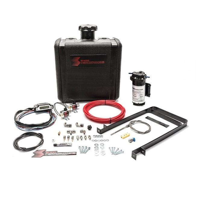 Snow Performance Diesel Stage 3 Boost Cooler™ Water-Methanol Injection Kit Chevy/GMC LBZ/LLY/LMM/LML/L5P Duramax (Red High Temp Nylon Tubing, Quick-Connect Fittings) (2001-2004 Chevy/GMC 6.6L LBZ Duramax, 2004-2007 Chevy GMC 6.6L LLY/LBZ Duramax, 2007-201