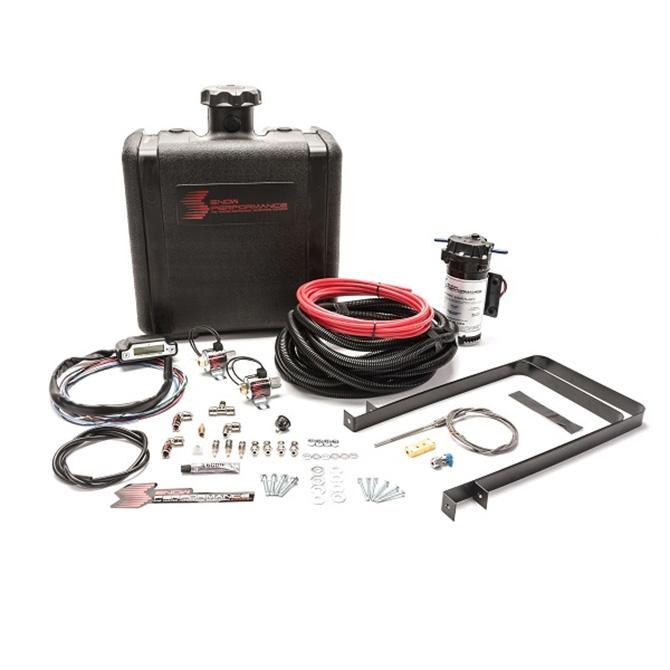 Snow Performance Diesel Stage 3 Boost Cooler™ Water-Methanol Injection Kit RV Pusher (Red High Temp Nylon Tubing, Quick-Connect Fittings) (All Pusher Diesel Applications (Rear Motor Applications)) - SNO-560