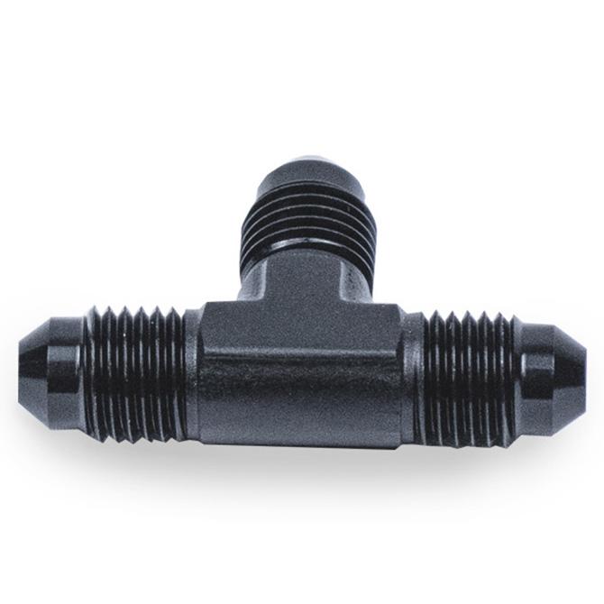 Snow Performance 4AN T Water Methanol Fitting (BLACK) (For Use With All Water-Methanol Injection Systems) - SNO-806-BRD