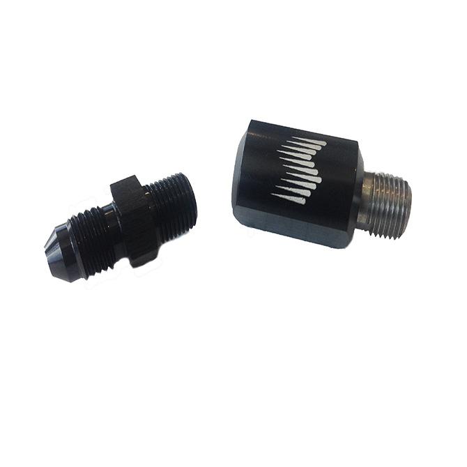 Snow Performance Low Profile Water-Methanol Nozzle Holder 4AN Elbow (1/8" NPT Female Threads to 4AN Male) - SNO-809-BRD