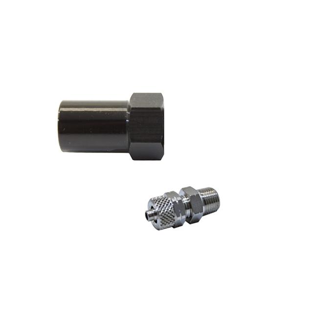 Snow Performance Low Profile Water-Methanol Nozzle Holder Quick-Connect Straight (1/8" NPT Female Threads to 1/4" Quick-Connect) - SNO-810-QC