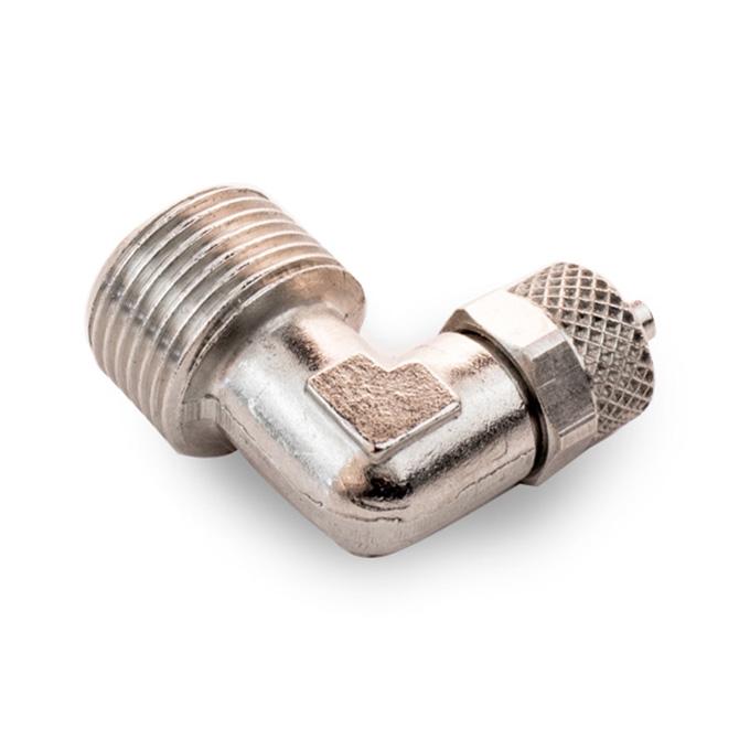 Snow Performance 90deg Res Fitting 3/8 NPT- 1/4 Quick Connect - SNO-82081R-90