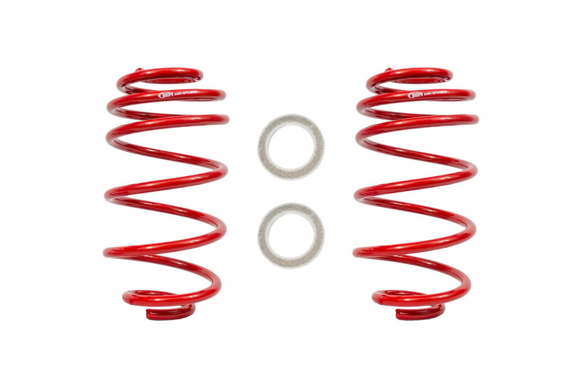 BMR SP015R 1967-1972 A-Body Lowering Springs, Rear, 2" Drop (Red)