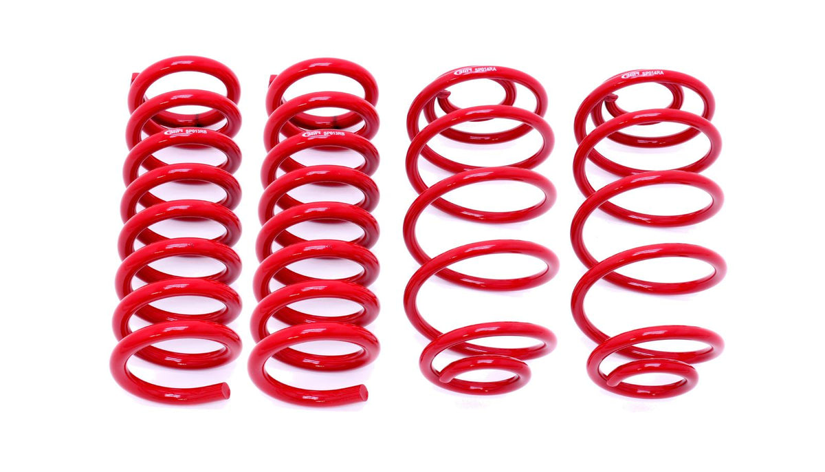 BMR SP030R 1967-1972 A-BodyLowering Spring Kit, Set Of 4, 1" Drop (Red)