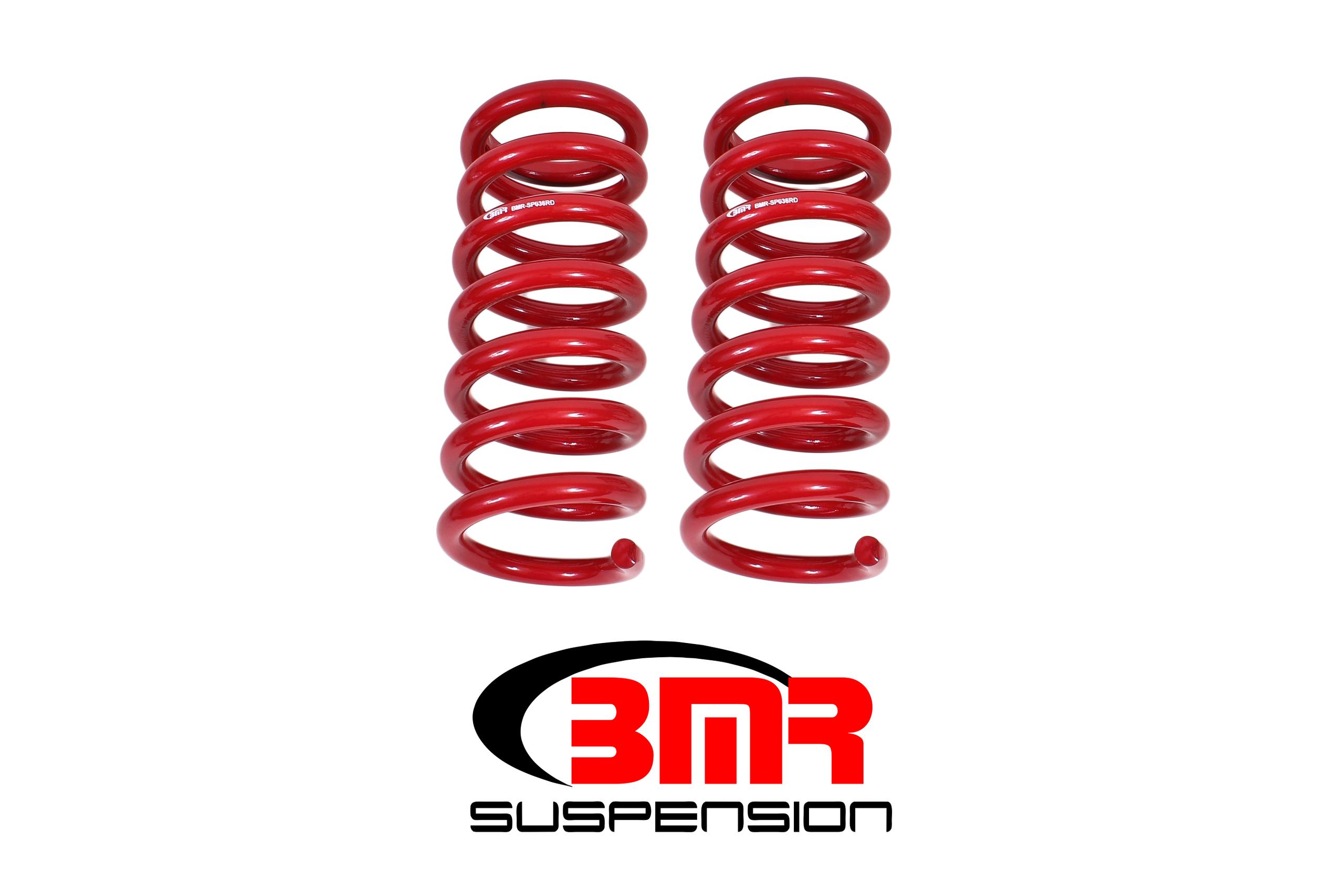BMR SP036R 1978-1987 G-Body Lowering Springs, Front, 1.5" Drop (Red)