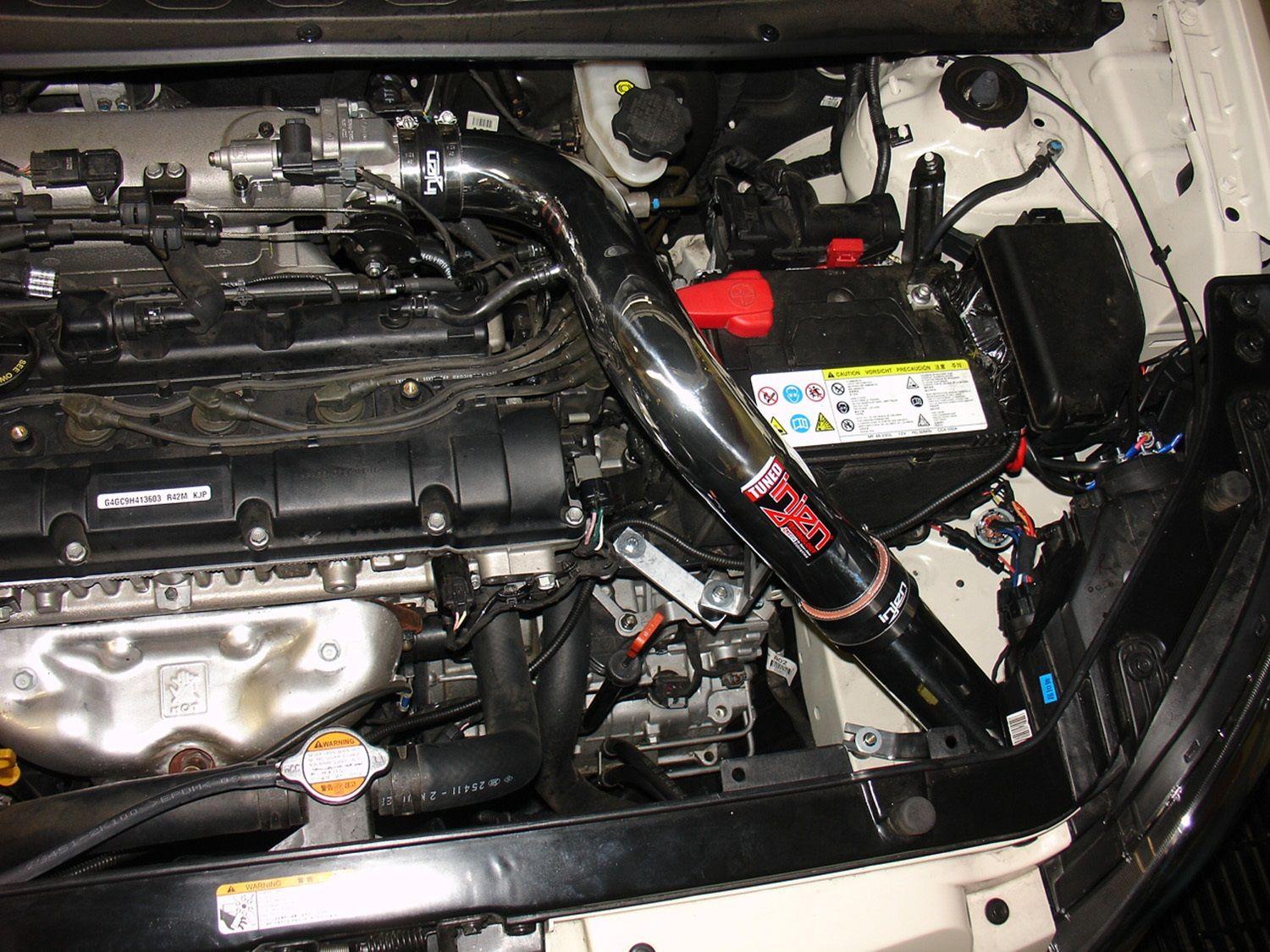 Injen SP tuned cold air intake system with SuperNano-Web Dry Air filter (2010-2011 Soul 2.0L) - SP1310BLK