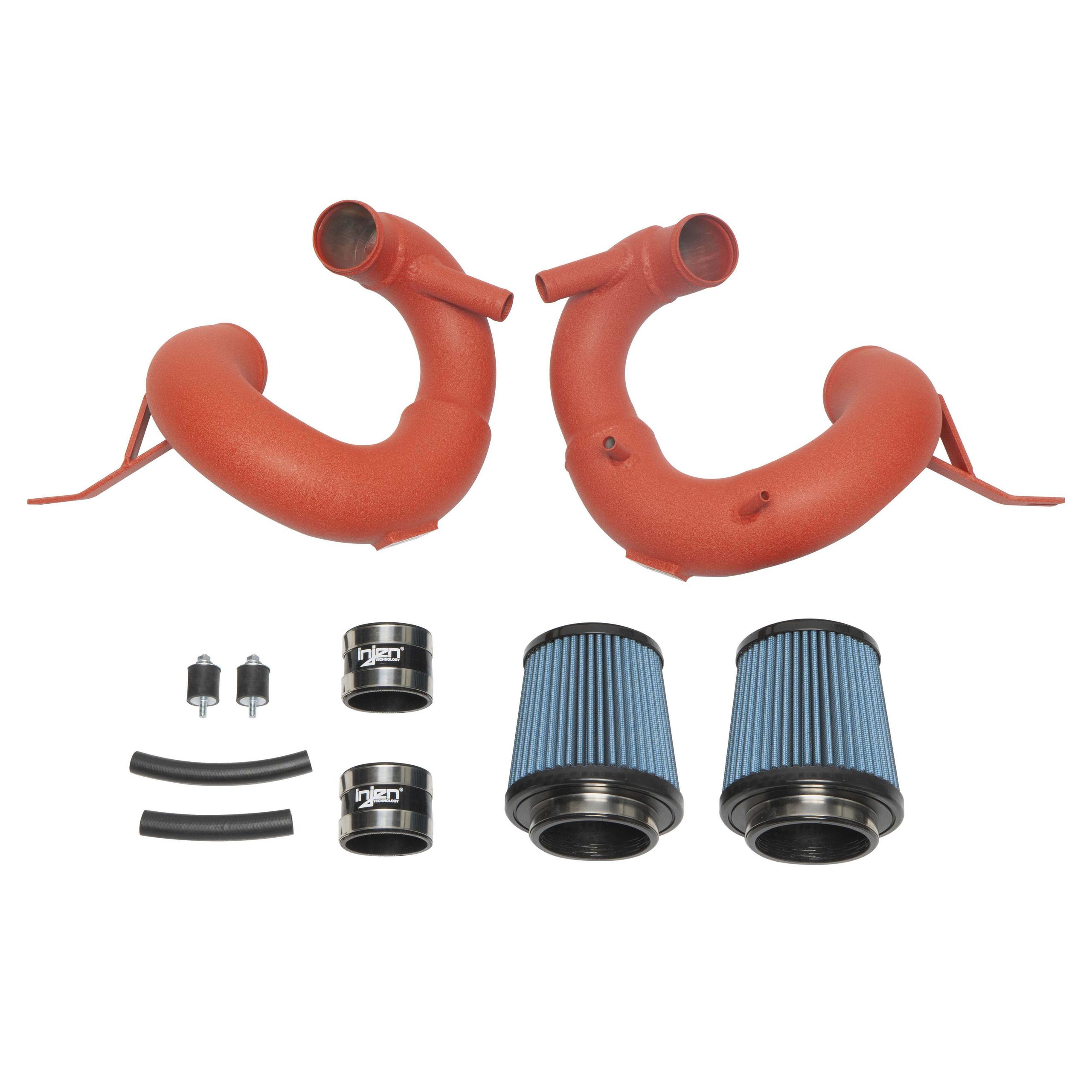 Injen SP Short Ram Cold Air Intake System - Wrinkle Red (2019-2021 Genesis G70 V6-3.3L Twin Turbo) - SP1351WR