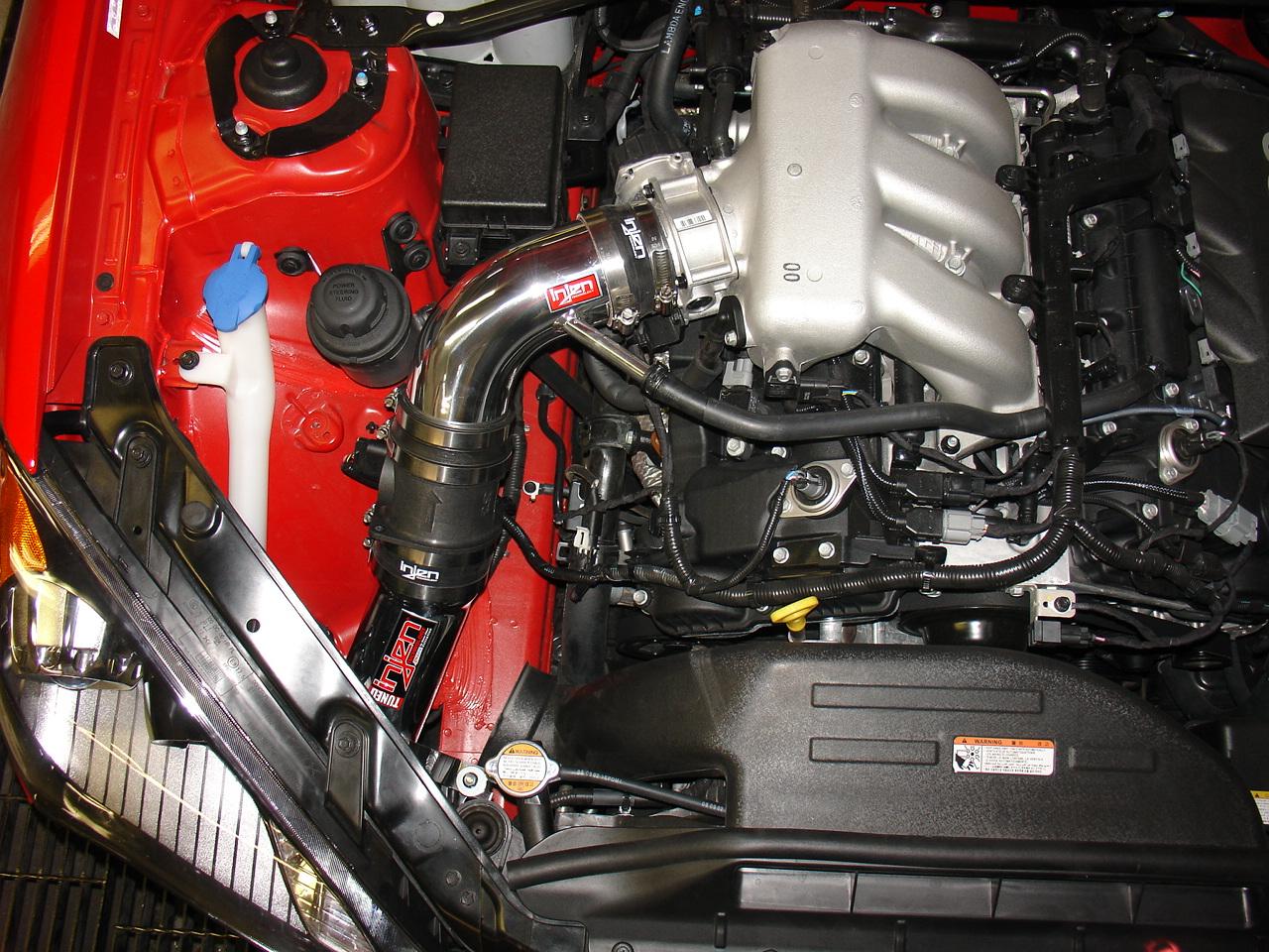 Injen SP tuned cold air intake system with SuperNano-Web Dry Air filter (2010-2012 Genesis Coupe 3.8L) - SP1390BLK