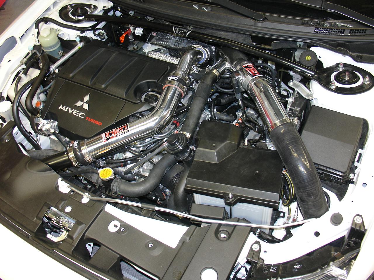 Injen SP tuned cold air intake system with SuperNano-Web Dry Air filter (2009-2012 Lancer Ralliart 2.0L Turbo) - SP1837P