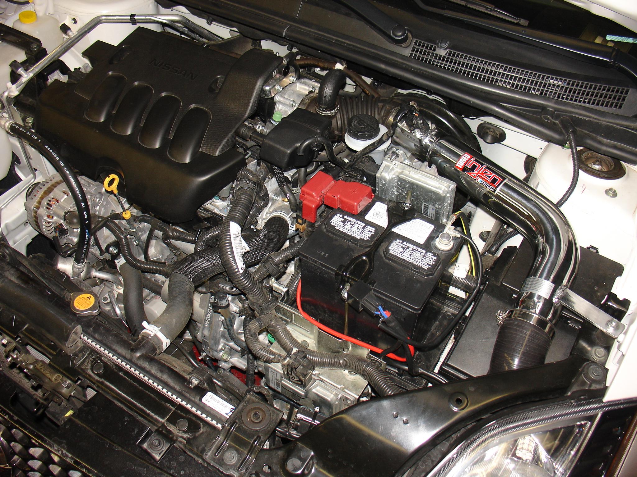 Injen SP tuned cold air intake system with SuperNano-Web Dry Air filter (2007-2012 Sentra 2.0L) - SP1969BLK