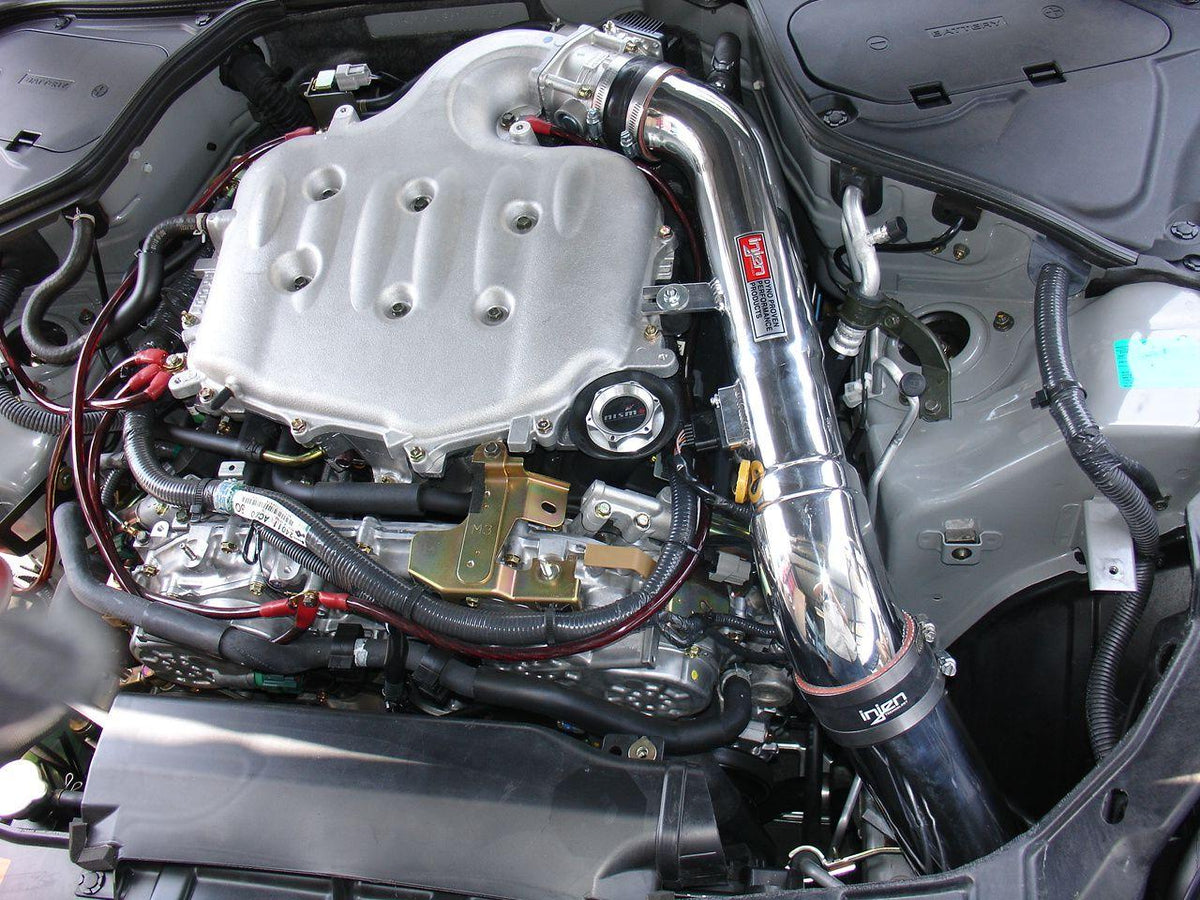 Injen SP tuned cold air intake system with SuperNano-Web Dry Air filter (2003-2007 G35 Coupe 3.5L) - SP1993BLK