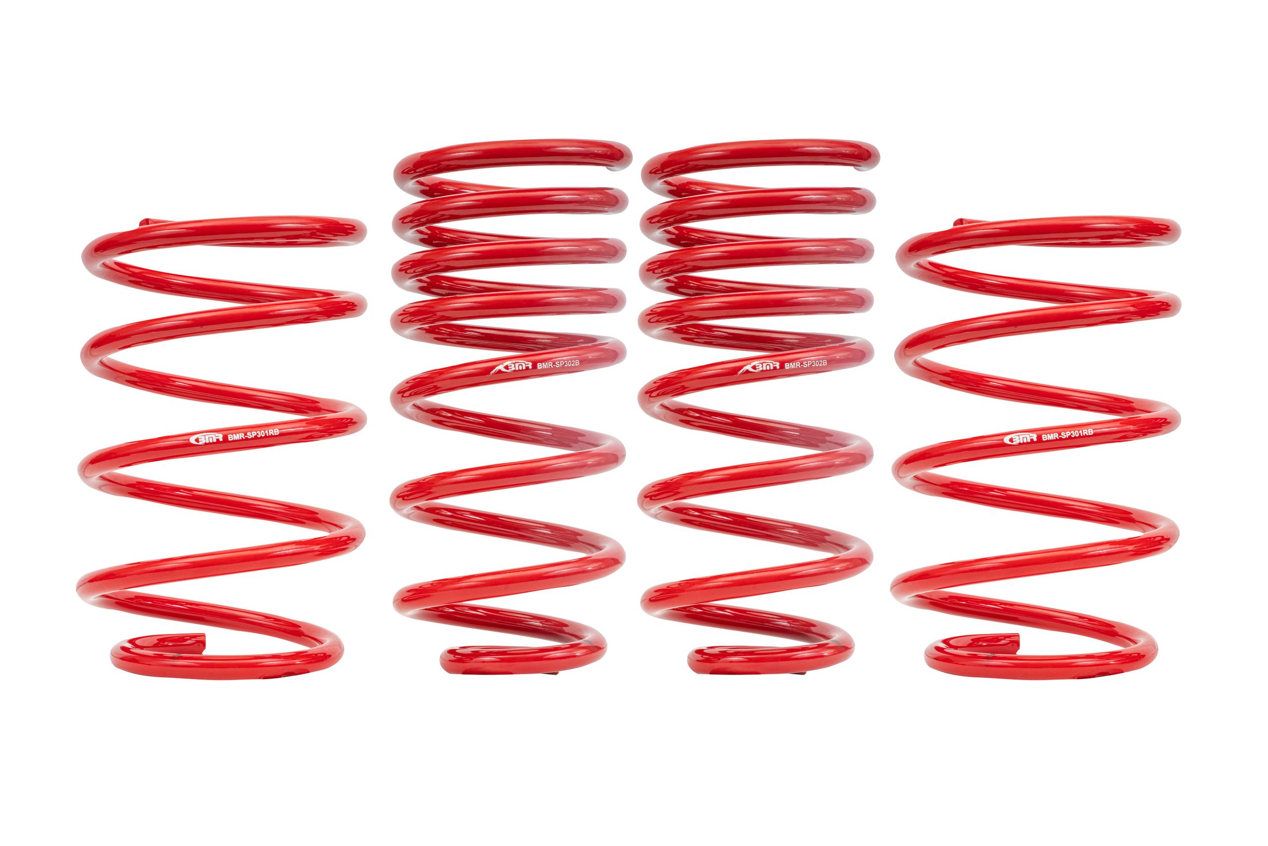 BMR Fabrication Lowering springs, set of 4, 1.0" drop Red (2008-2009 Pontiac G8) - SP300R
