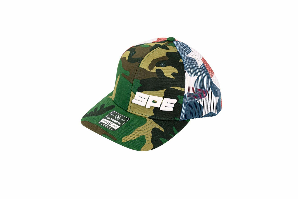 Snyder Performance Engineering Limited Edition SPE Stars & Stripes Trucker Hat - SPE-Q100102