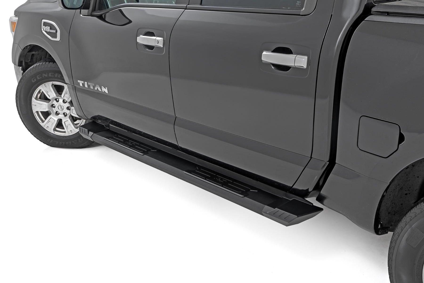 Rough Country HD2 Aluminum Running Boards Crew Cab Nissan Titan 2WD/4WD (2004-2024) (2004-2024 Titan, TITAN) - SRB041785A