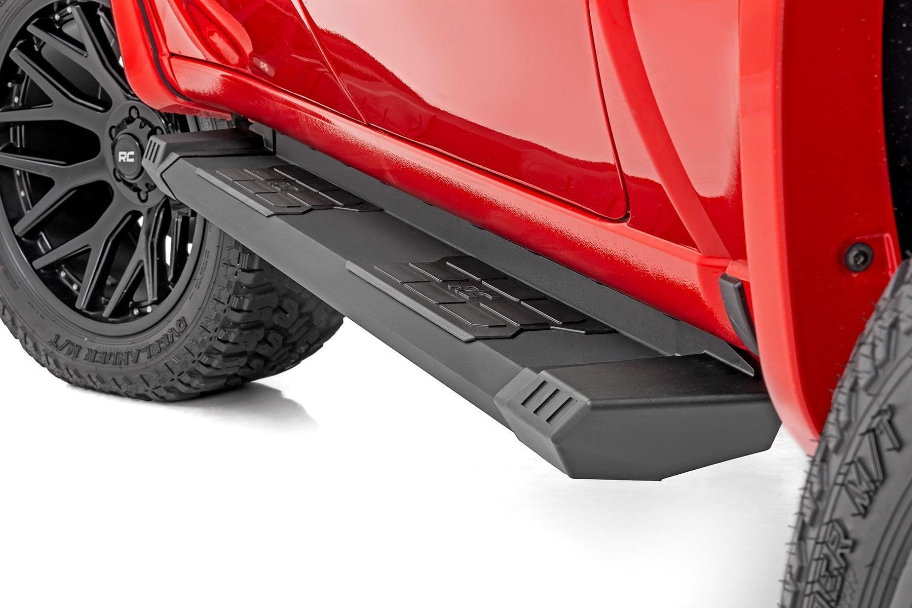 Rough Country HD2 Aluminum Running Boards CrewMax Toyota Tundra 2WD/4WD (2022-2026) (2022-2026 Tundra) - SRB072291A