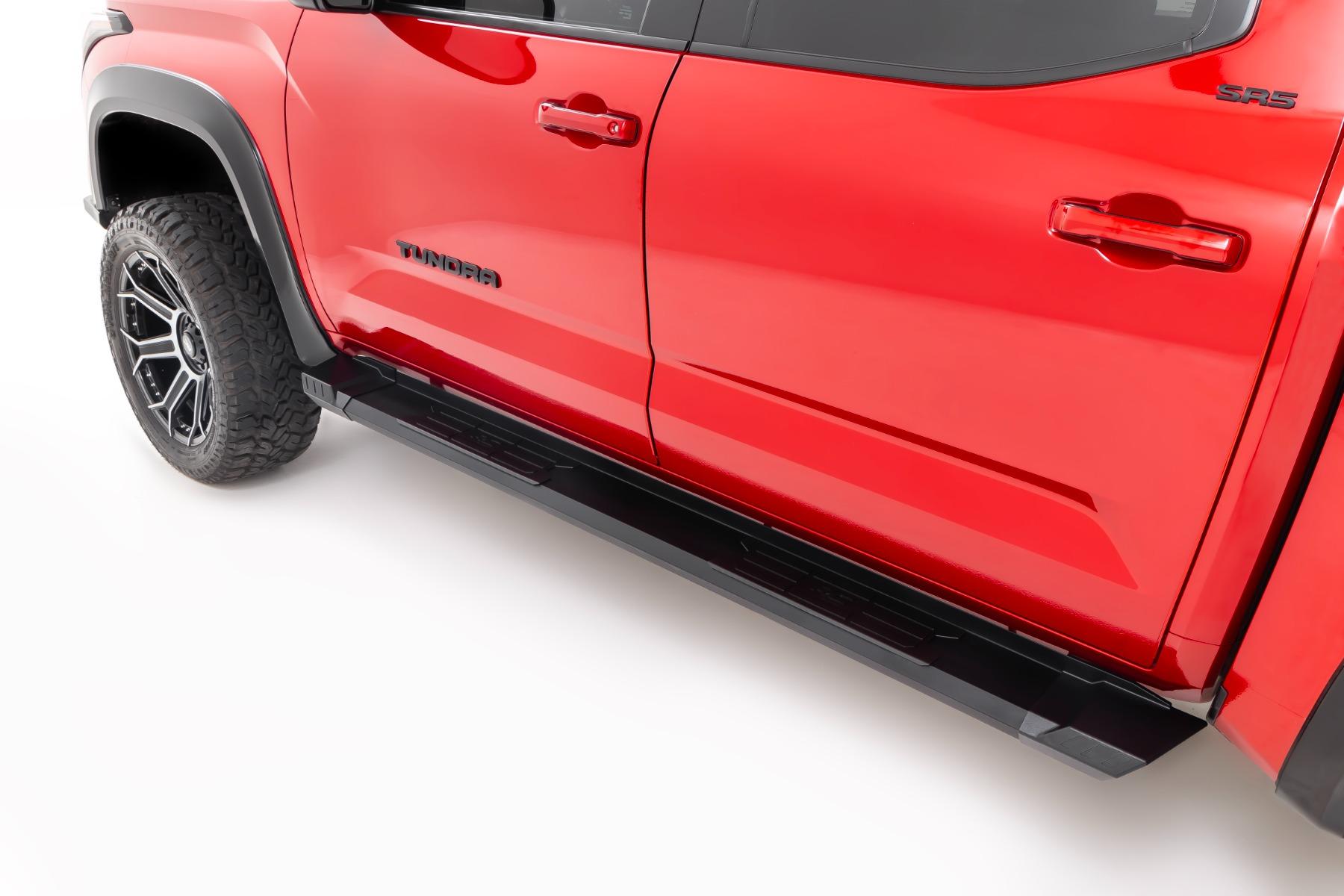 Rough Country HD2 Aluminum Running Boards CrewMax Toyota Tundra 2WD/4WD (2022-2026) (2022-2026 Tundra) - SRB072291A