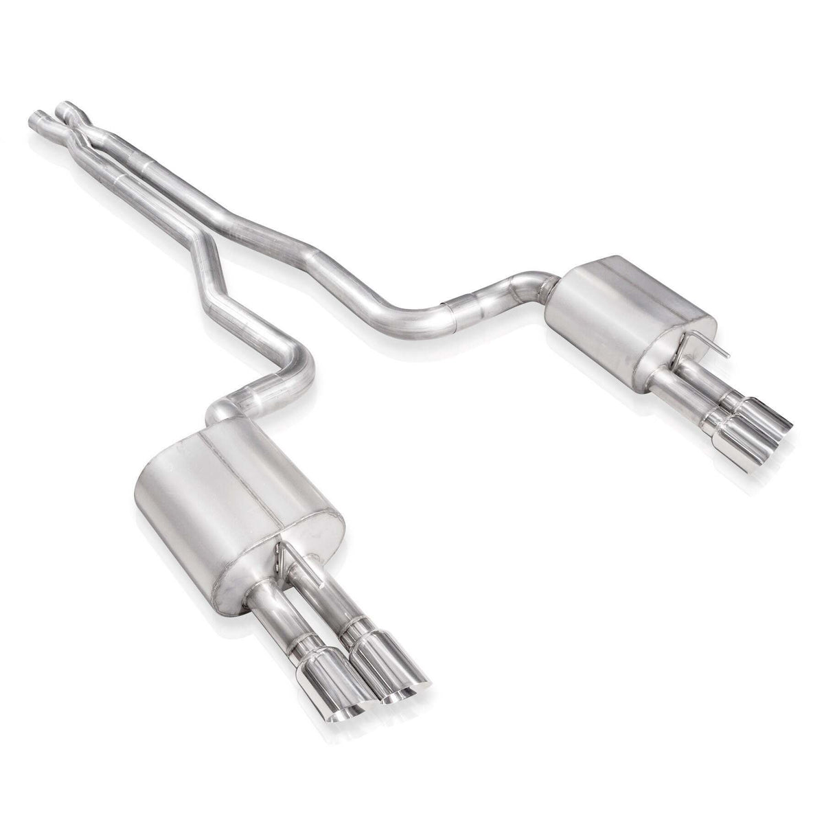 Stainless Works Catback Dual Turbo Chambered Mufflers Performance Connect (2014-2017 SS) - SS14CBHDR
