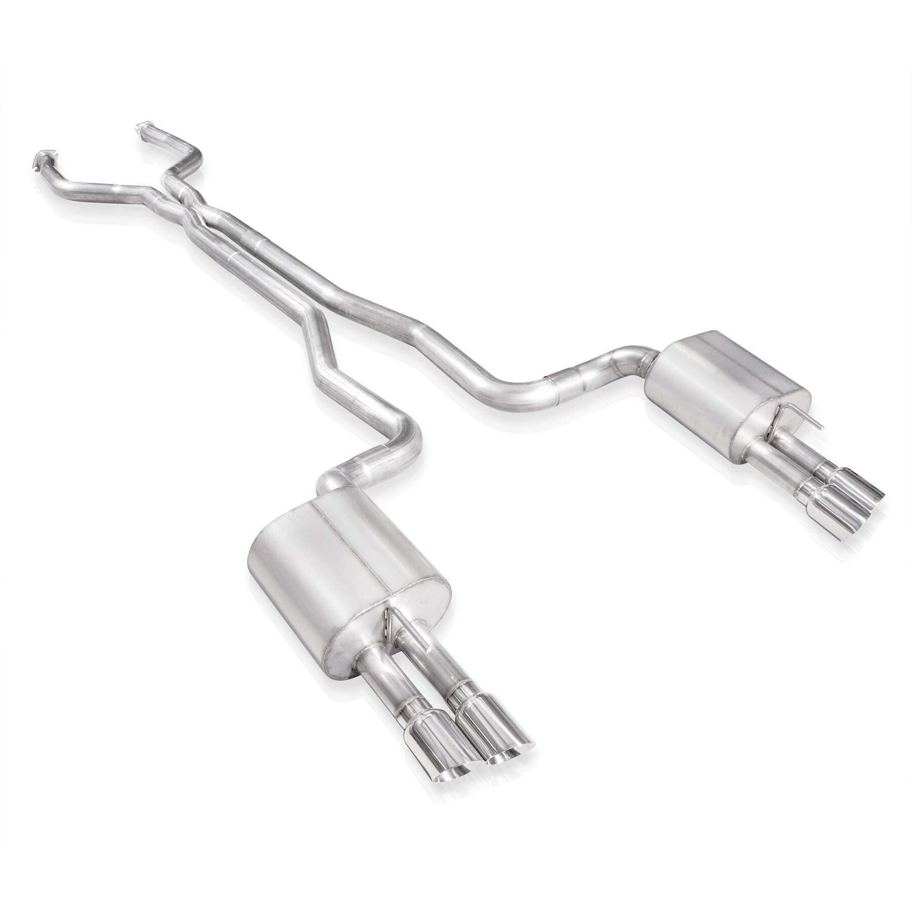 Stainless Works Catback Dual Turbo Chambered Mufflers Factory Connect (2014-2017 SS) - SS14CB