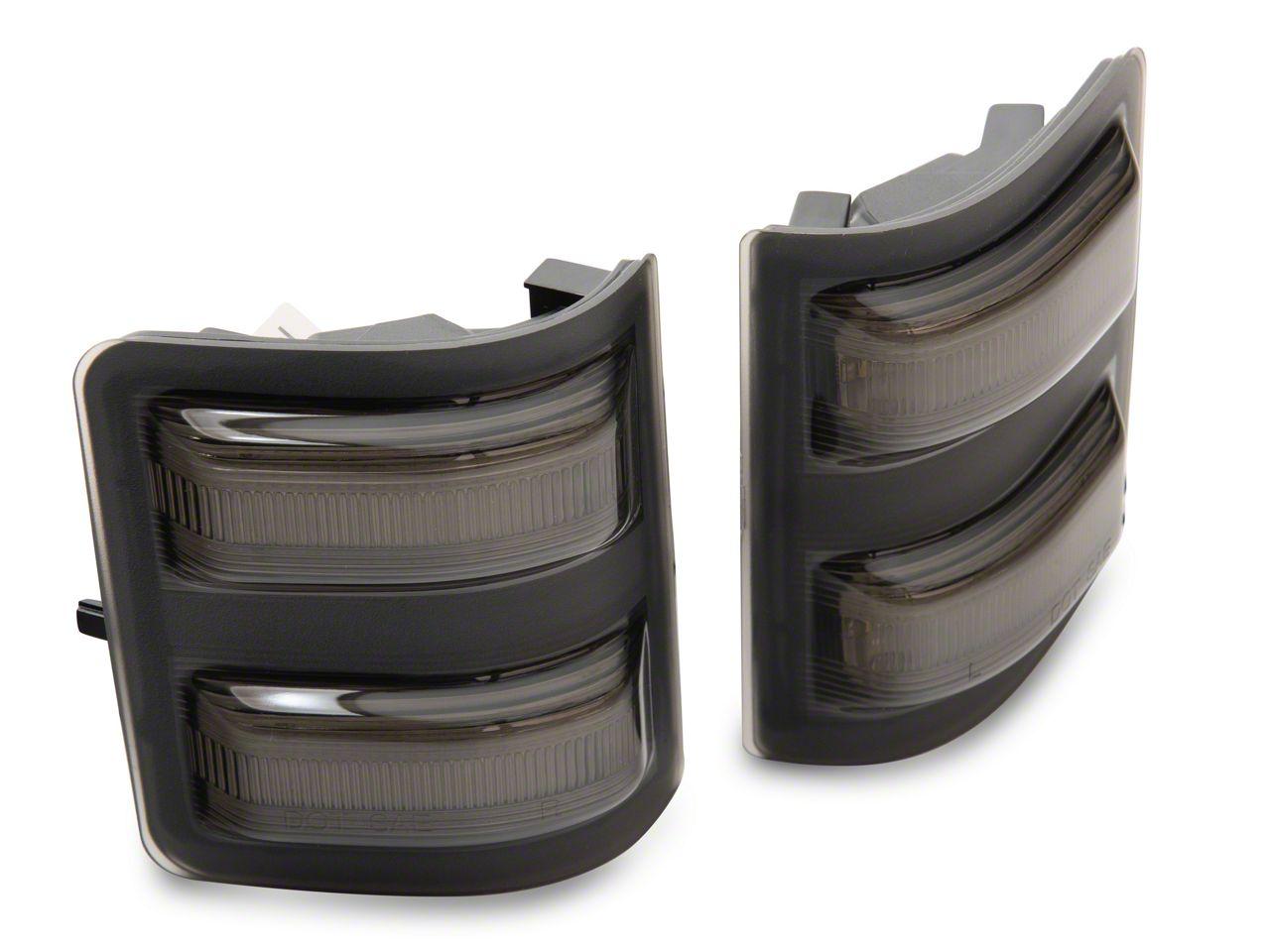 Raxiom Axial Series Led Switchback Side Mirror Marker Lamps; Smoked (2011-2016 F-250 Super Duty, F-350 Super Duty) - SD18248