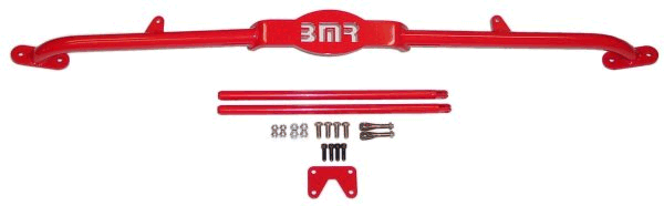 BMR STB004R 1982-1992 3rd Gen F-Body Strut Tower Brace, 3 Point Mount, TPI Only (Red)