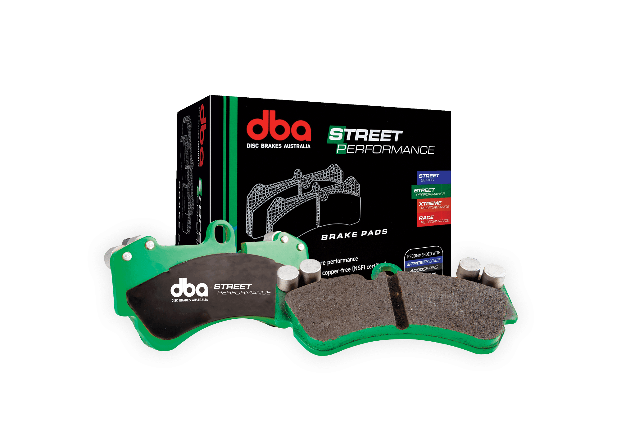 DBA Rear Street Performance Brake Pads (2018-2021 WRX) - DB15007SP