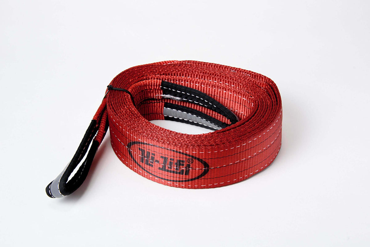 Hi-Lift Jack 3"x15' Reflective Loop Recovery Tree Save Strap. 30000 lb. capacity. - STRP-315