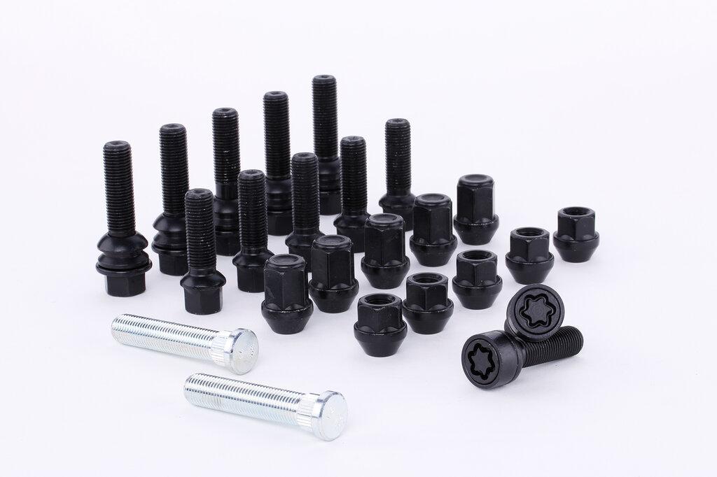 ST Suspensions Wheel Lock Black (Bolts (2+key) M14x1.5x42mm) - 56120179