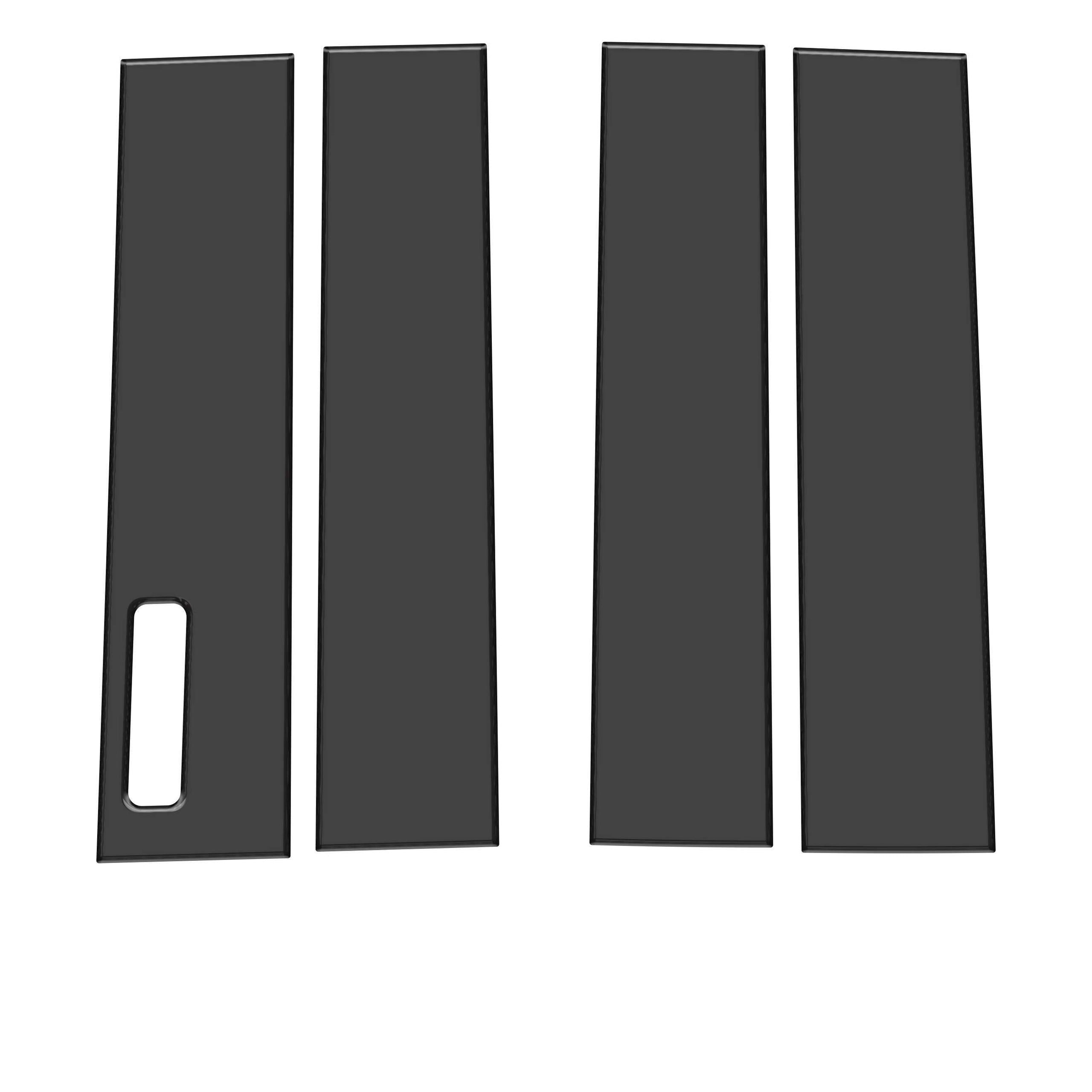 TUFSKINZ Super Crew/Super Cab Door Pillars W/Key Pad Accent Trim (2015-2021 F-150) - SUP044-FRD-BLK-G