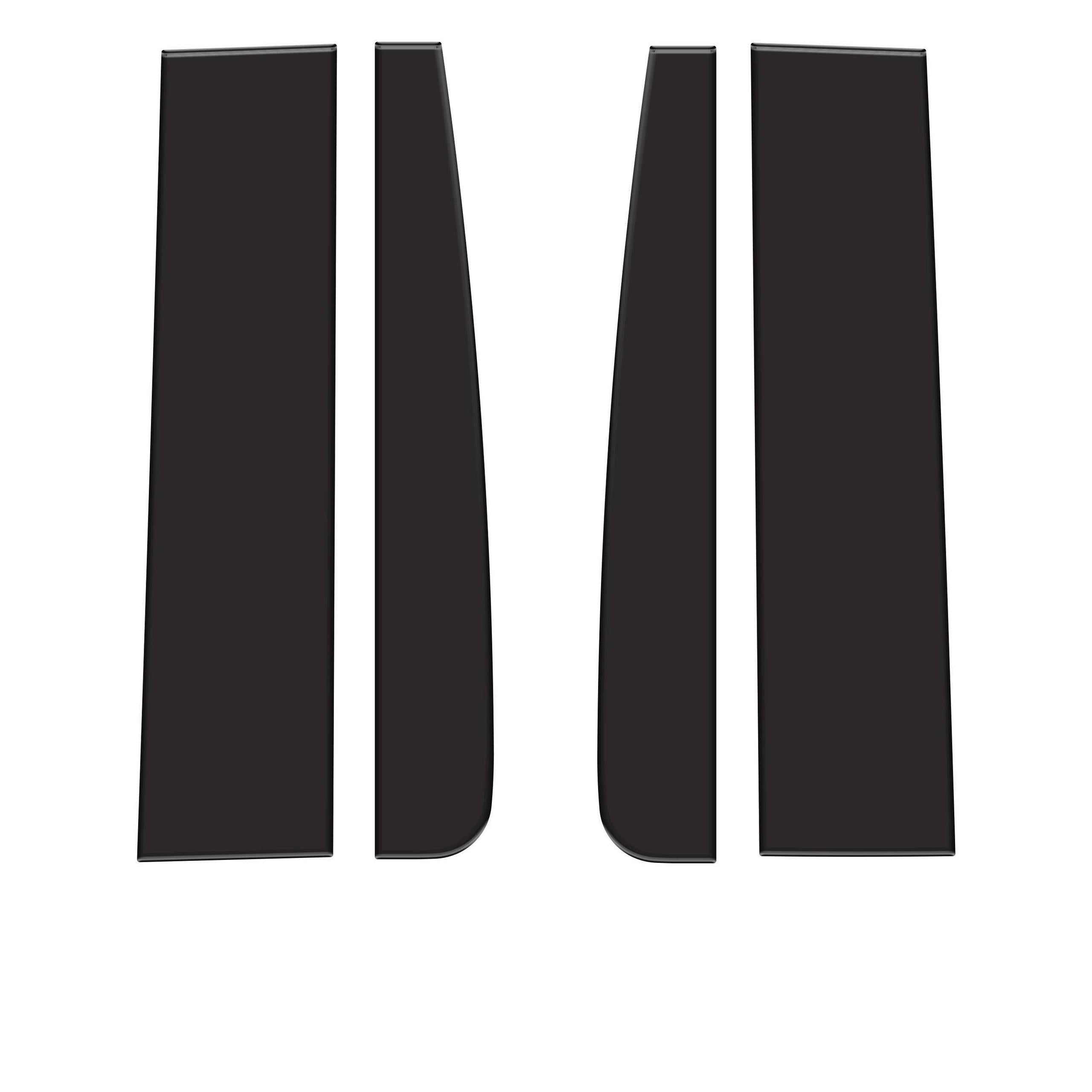 TUFSKINZ Regular Cab Door Pillars Overlays (2015-2021 F-150) - SUP045-FRD-BLK-G