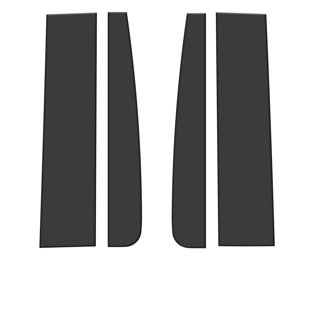 TUFSKINZ Regular Cab Door Pillars Overlays (2015-2021 F-150) - SUP045-FRD-BLK-M