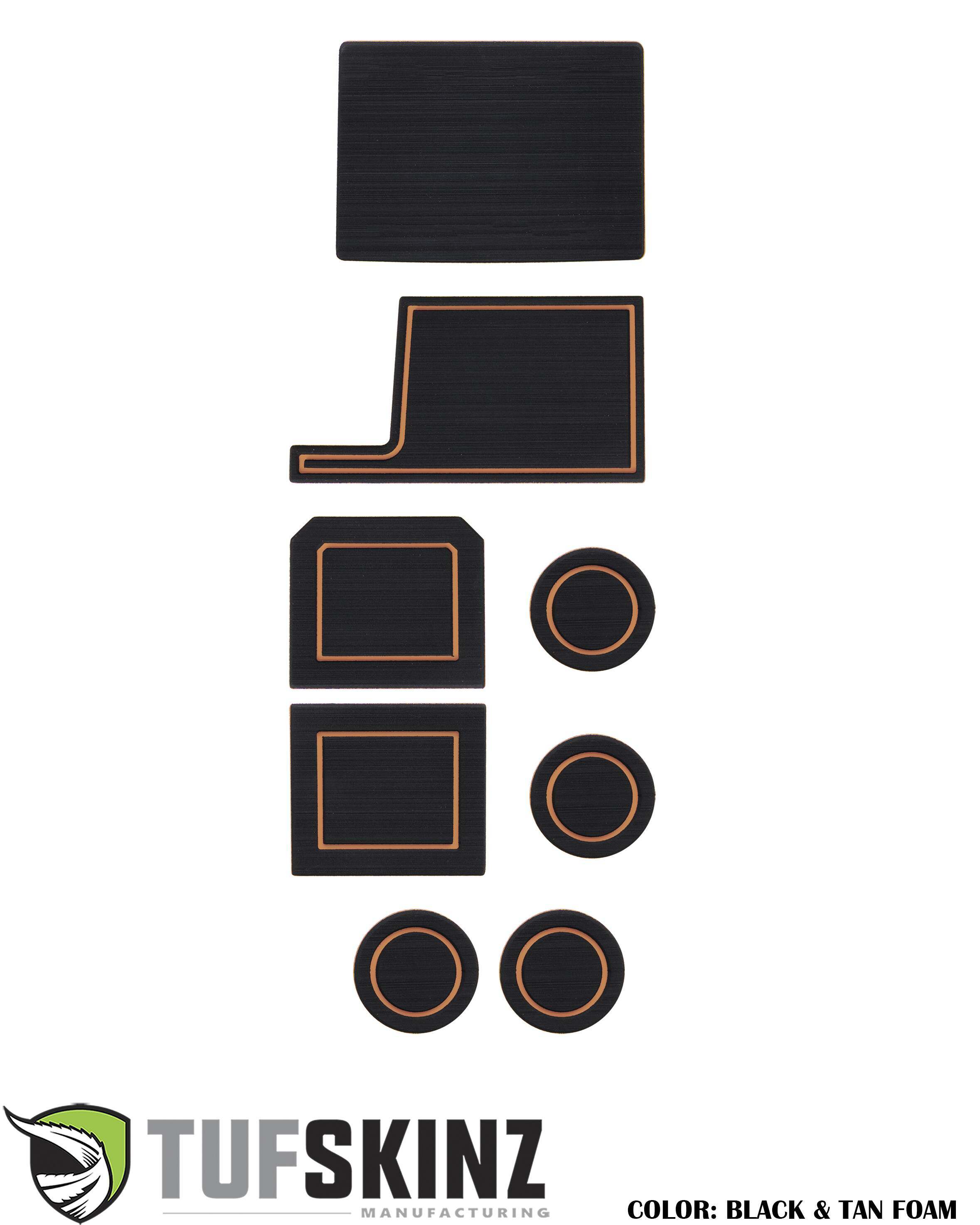 TUFSKINZ Interior Foam Cup Holder inserts (2017-2022 Super Duty) - SUP049-FTN-X