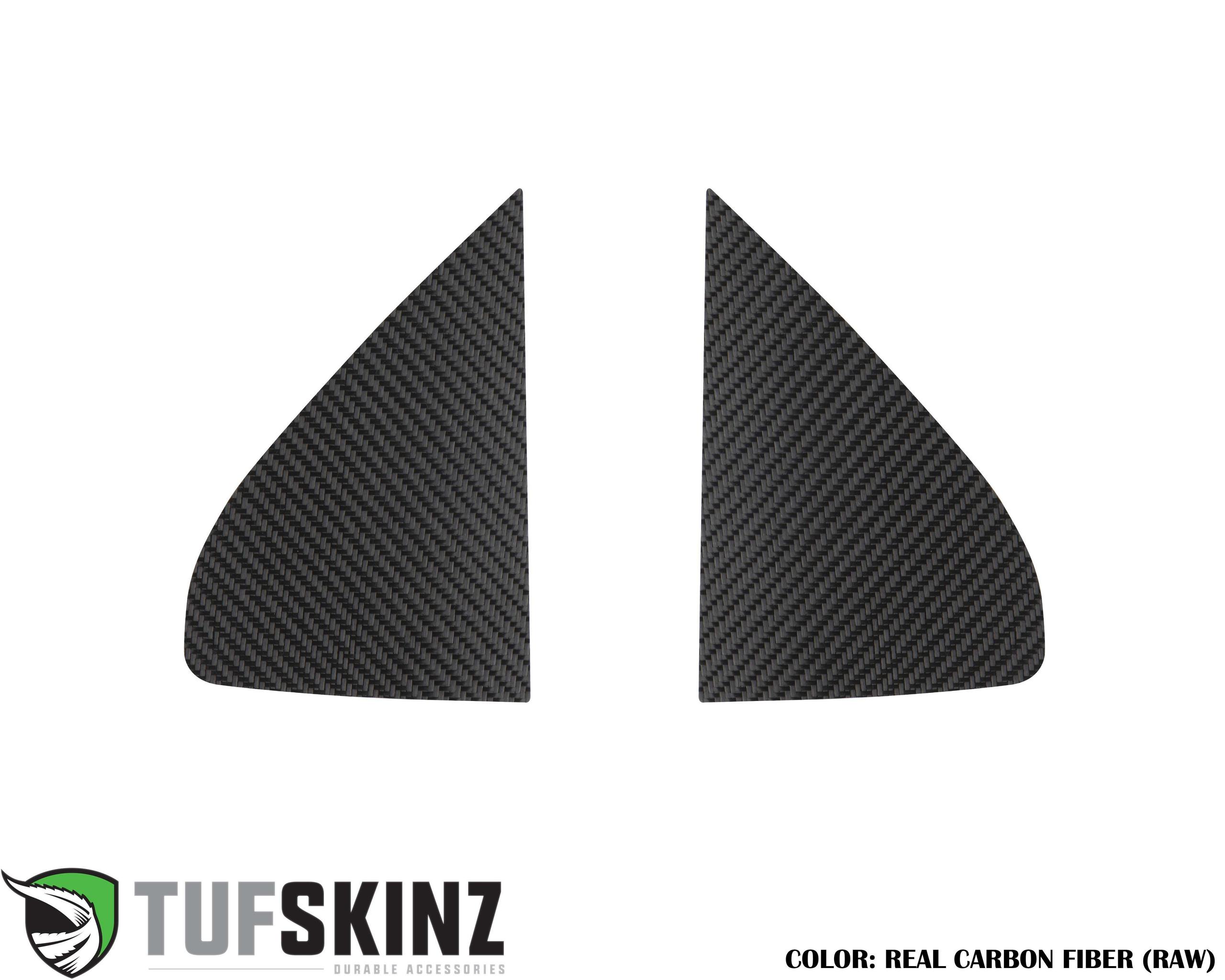 TUFSKINZ A-Pillar Accent Trim (2019-2024 Silverado) - SVD009-RCF-X