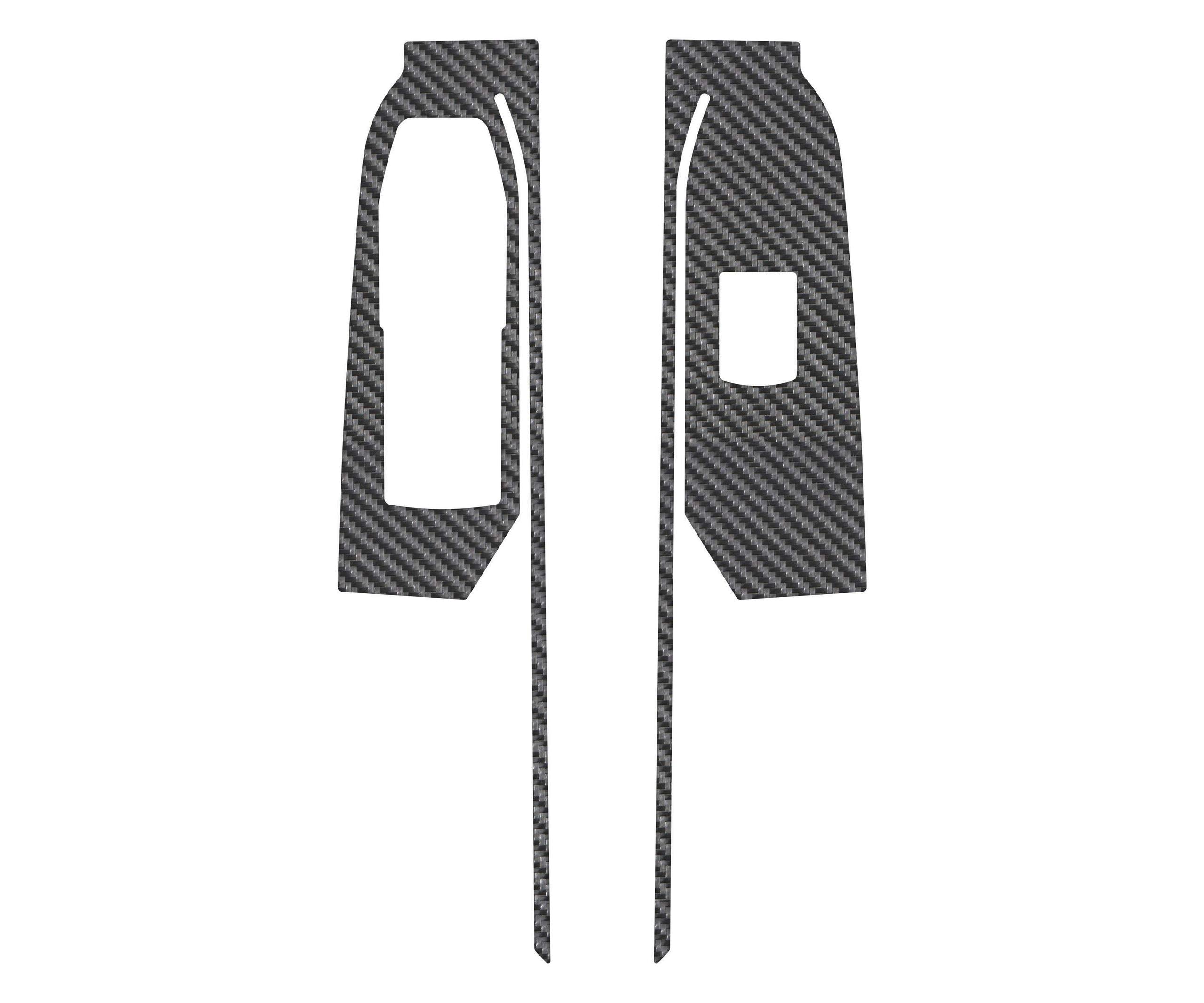 TUFSKINZ Front Door Switch Accent Trim (2019-2021 Silverado) - SVD039-RCF-X