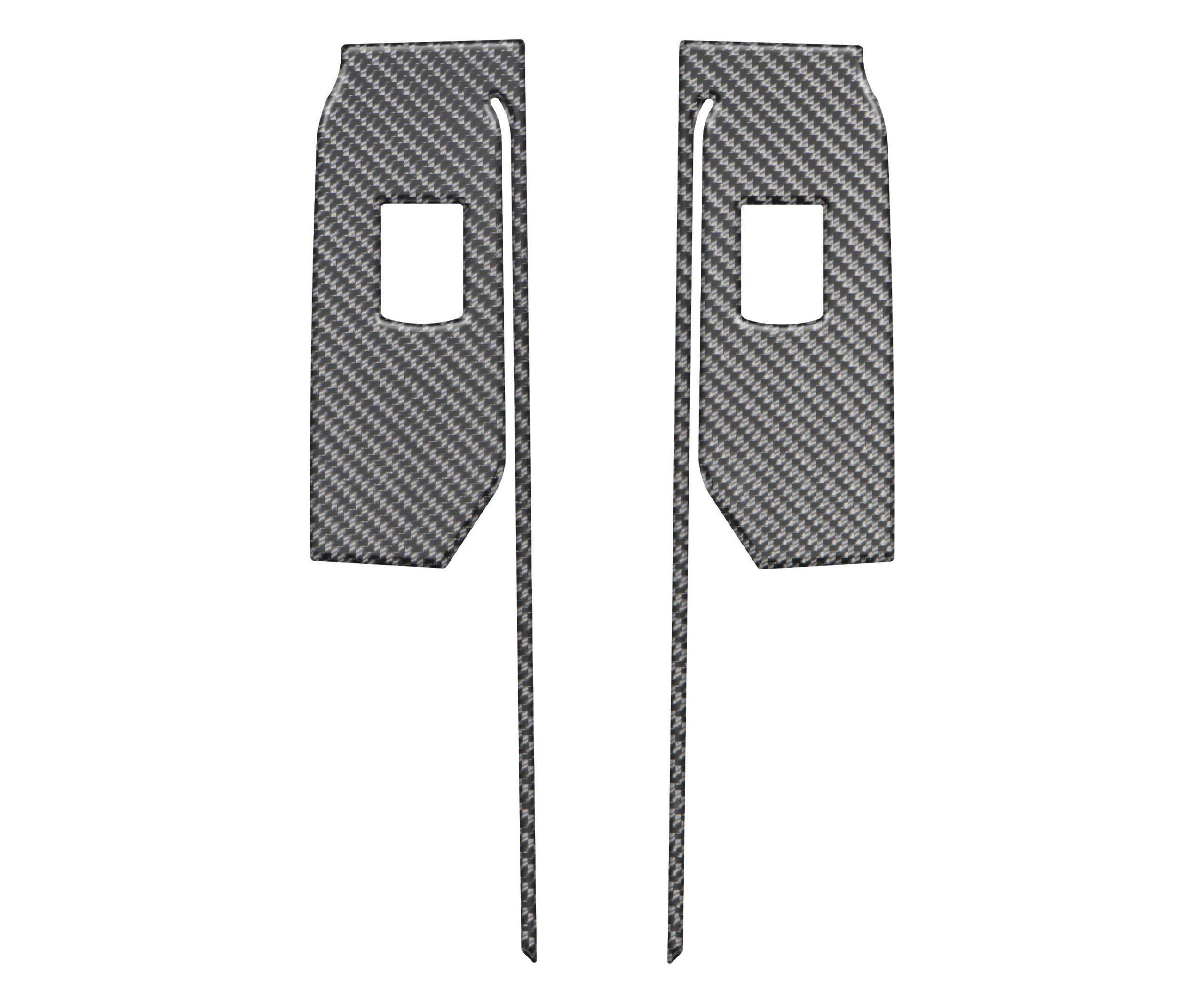 TUFSKINZ Rear Door Switch Accent Trim (2019-2021 Silverado) - SVD040-DCF-M