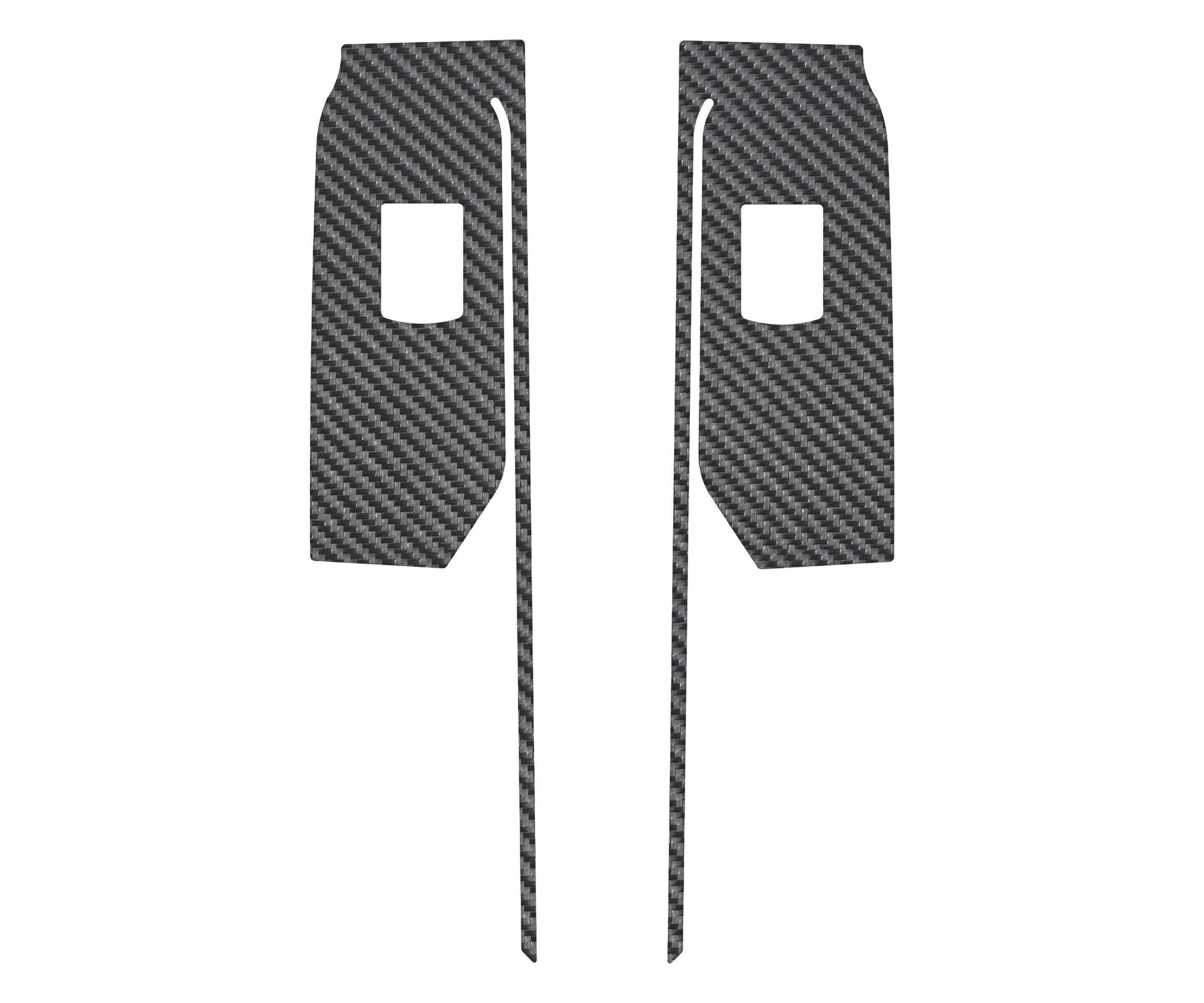 TUFSKINZ Rear Door Switch Accent Trim (2019-2021 Silverado) - SVD040-RCF-X