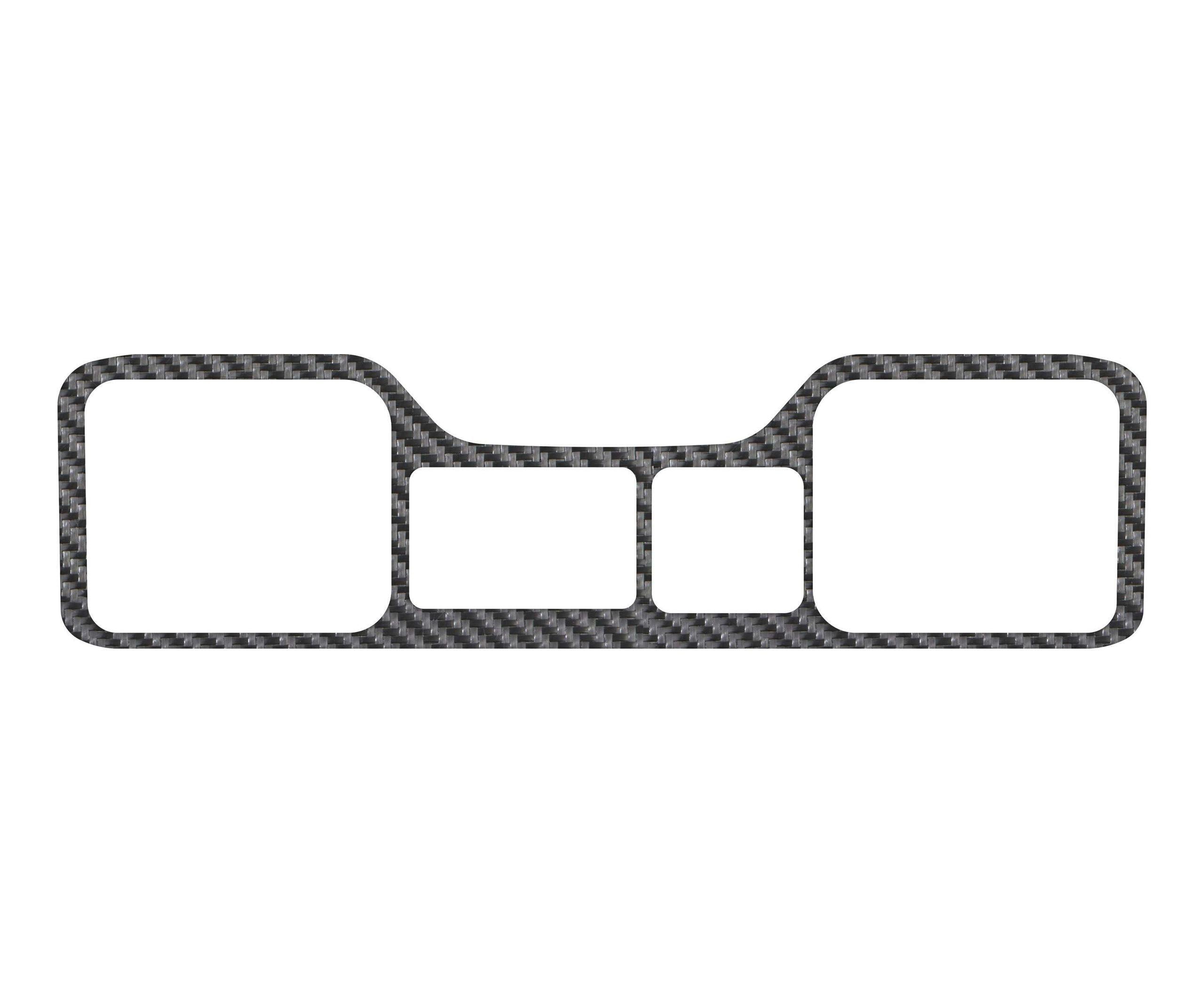 TUFSKINZ Rear USB Accent Trim (2019-2021 Silverado) - SVD044-RCF-X