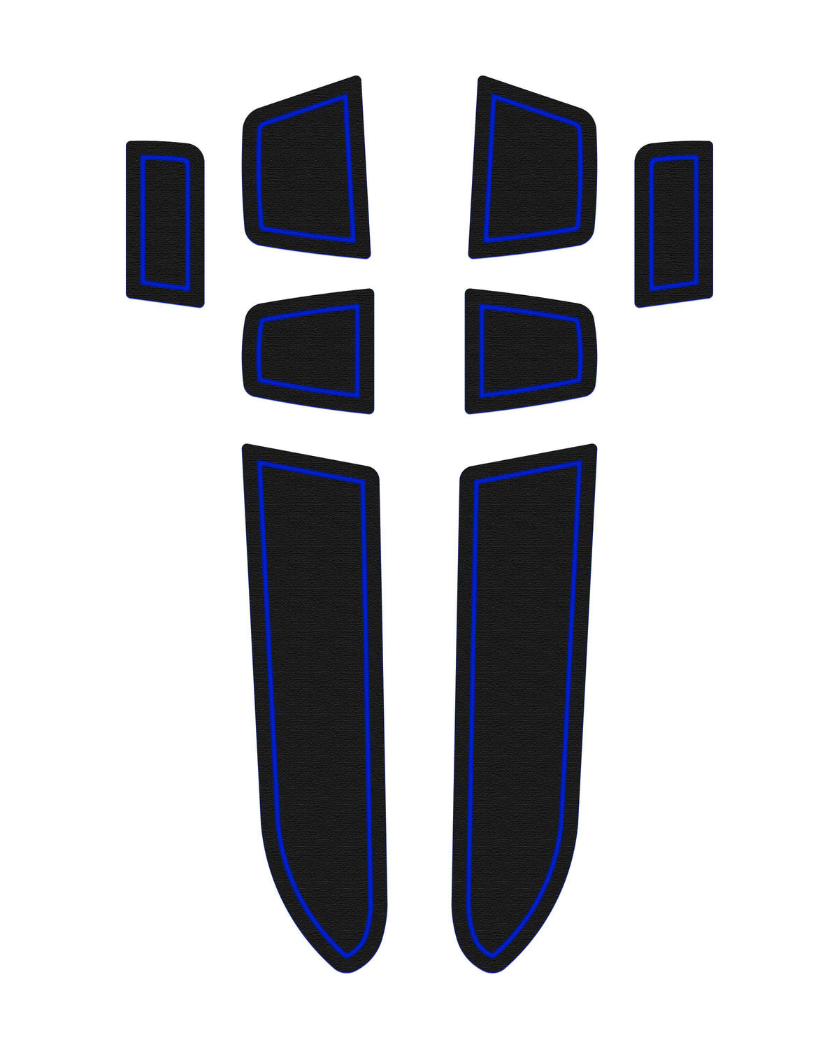 TUFSKINZ Front Door Foam Inserts (2019-2021 Silverado) - SVD058-FBL-X