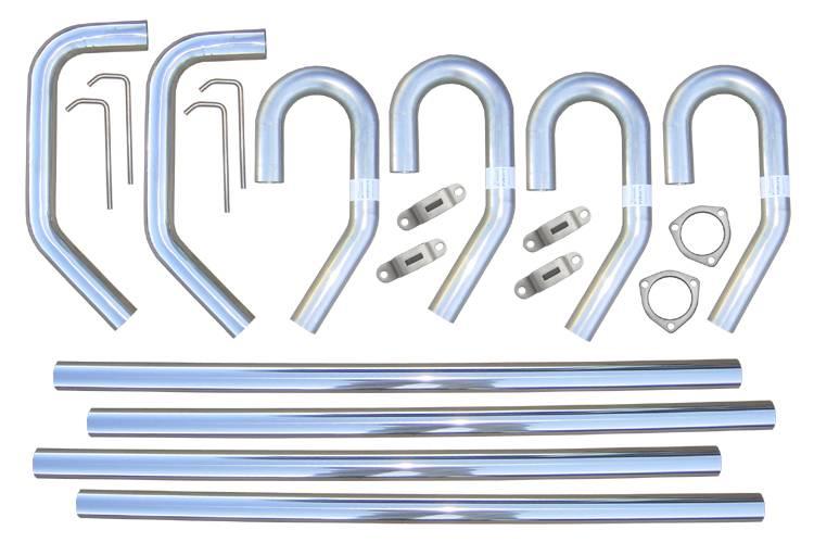 Pypes Builders System 3 Inch Hardware Incl Natural 304 Stainless Steel Pypes Exhaust - SVV13