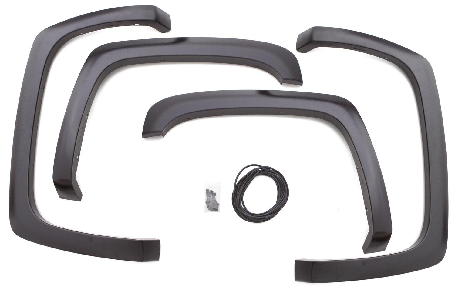 Lund Sport Style Fender Flare Set - Front and Rear, Textured, 4-Piece Set (2007-2014 Silverado 1500, Silverado 2500 HD, Silverado 3500 HD) - SX106T