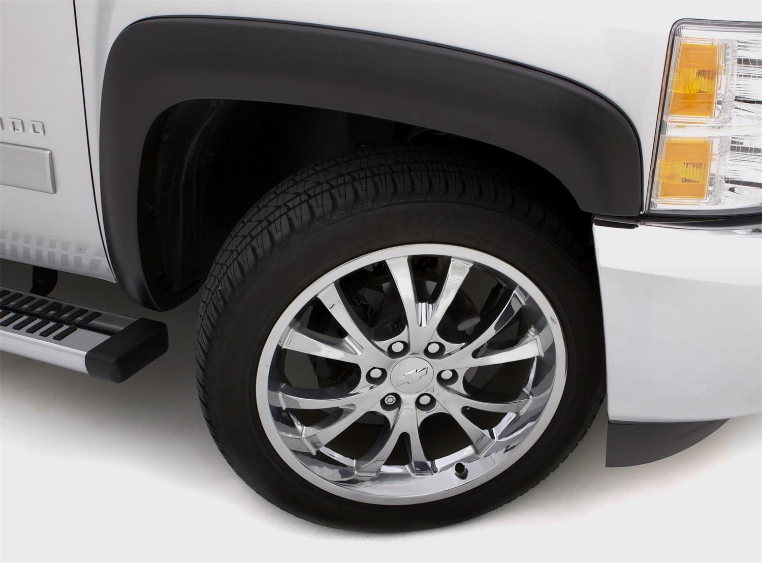 Lund Sport Style Fender Flare Set - Front and Rear, Textured, 4-Piece Set (2007-2014 Silverado 1500, Silverado 2500 HD, Silverado 3500 HD) - SX106T