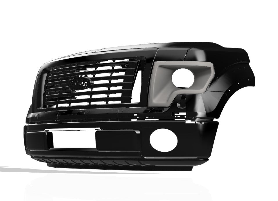Lenz Composites ABS Headlight Intake Duct - F-150 detail